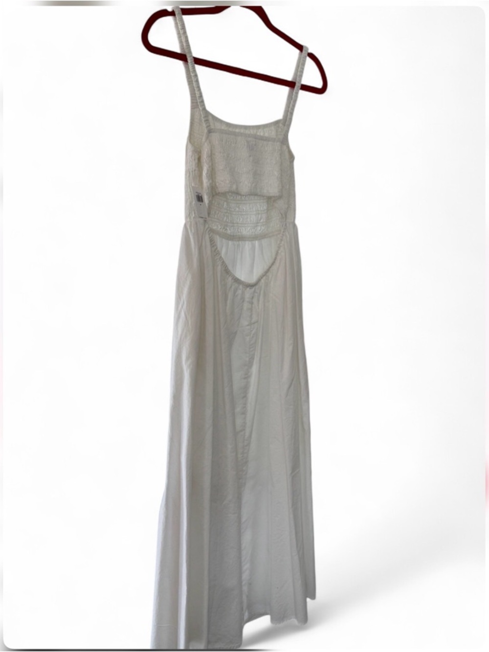 Old Navy White Maxi Dress with Smocked Bodice NwT size M